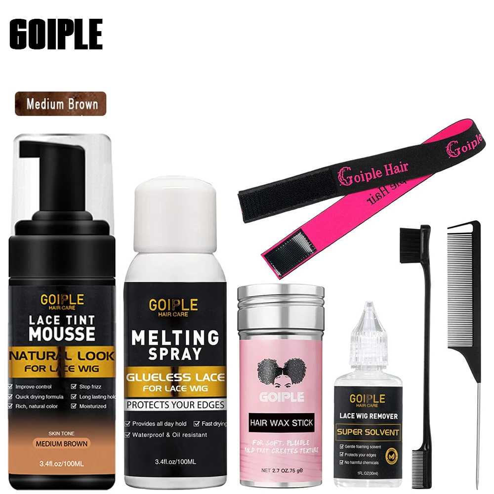 GOIPLE Tint Color Mousse Edge Control Hair Wax Stick for Wig Front
