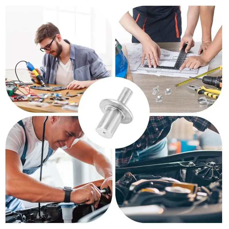 Aluminum Core Expansion Rivets Rivets and Fasteners Rivets and Screws Hammer Alloy Drive Expansions Nails Head Knock Type Metal Rod Screws Fasteners Part