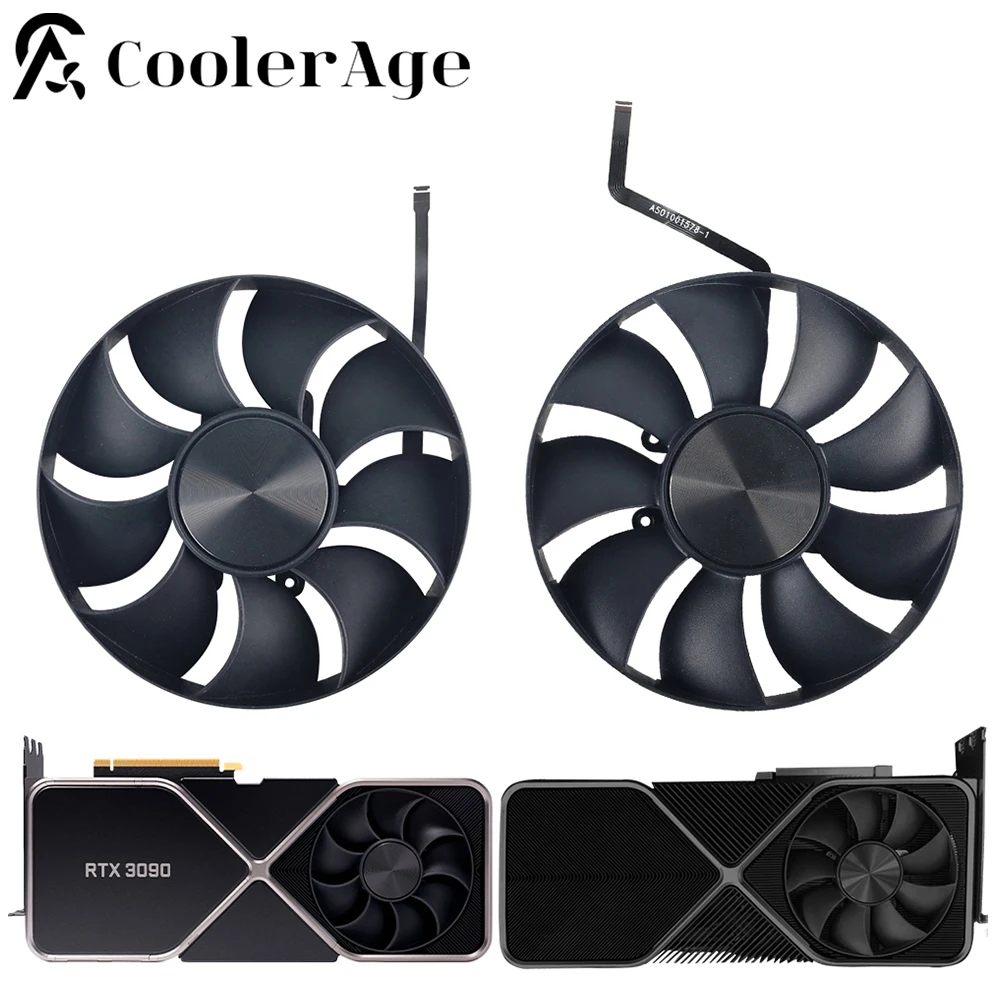 Ventilador de Placa Gráfica Nvidia Geforce Ventilador de Placa de Vídeo Rtx 3090 3090ti Founders Edition 110 mm fe 3090fe