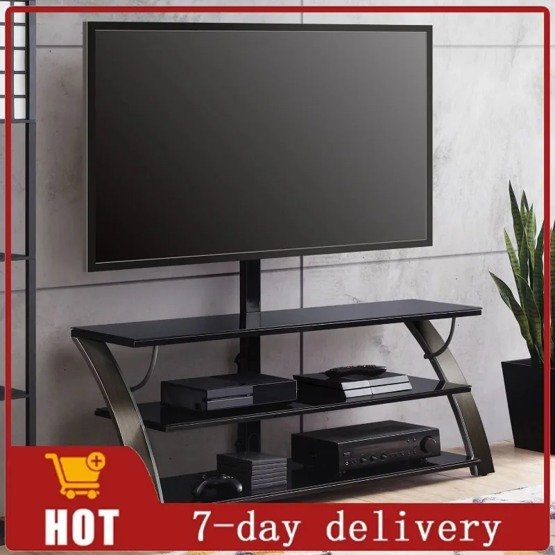 

Whalen Payton 3-in-1 Flat Panel TV Stand for TVs up to 65", Charcoal
