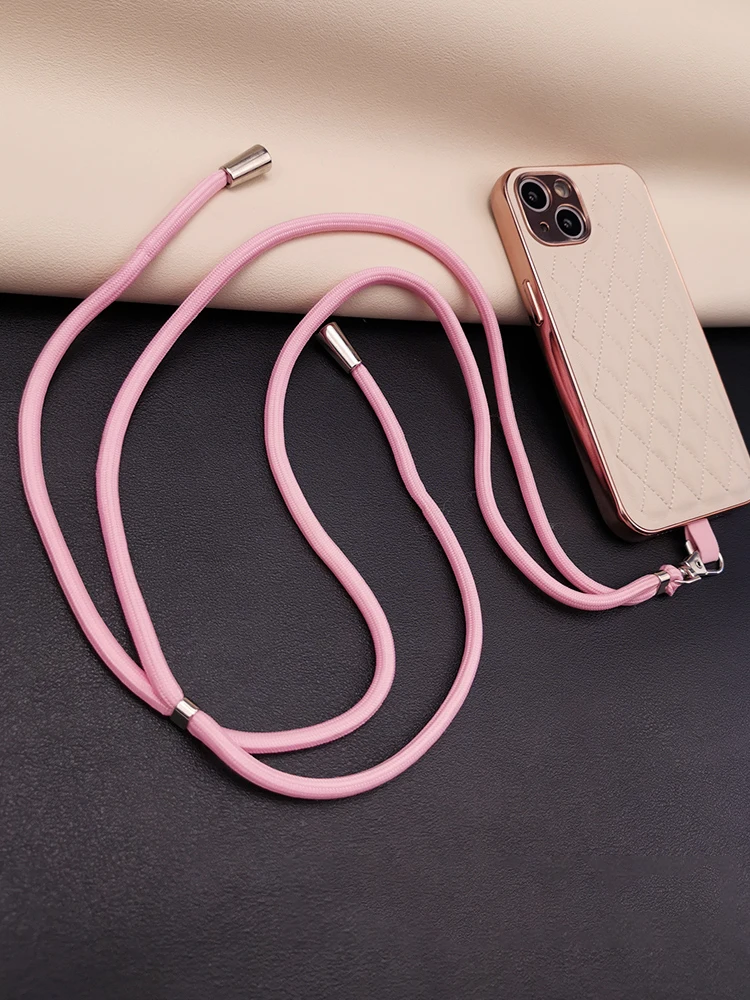 Adjustable Crossbody Phone Lanyard Necklace with Safety Clip