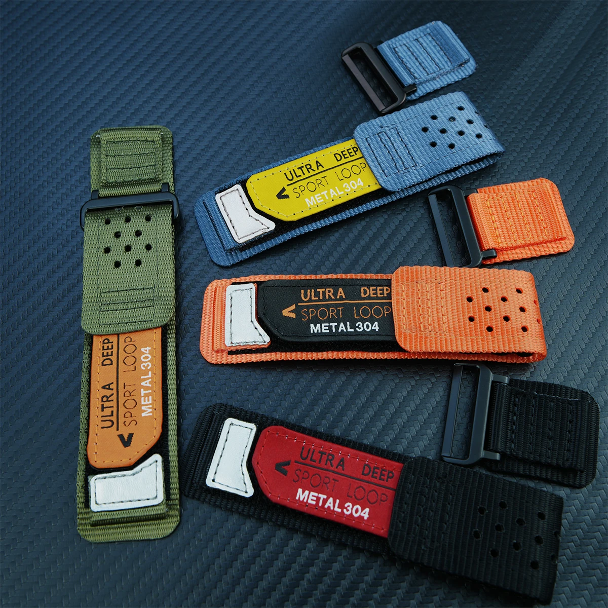 Breathable Nylon Sports Strap - 20mm/22mm Adjustable Band