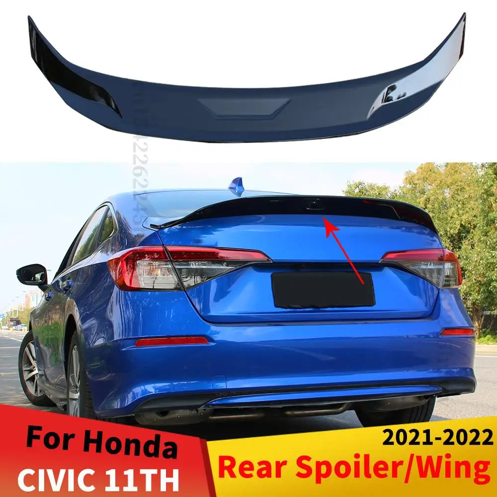 

Rear JDM Spoiler Wing Splitter Body Kit Boot Lip Deflector For Honda CIVIC 11TH Gen 2021 2022 Sedan Tuning Accessories Styling