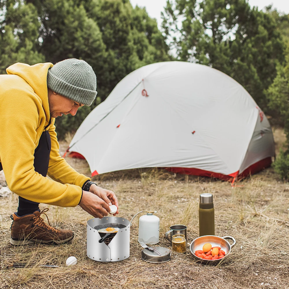 Plyn sporák titanu vítr štít obrazovka outdoorové kemping stoves windshield skládací vařič plyn sporák vítr štít obrazovky 15/19cm