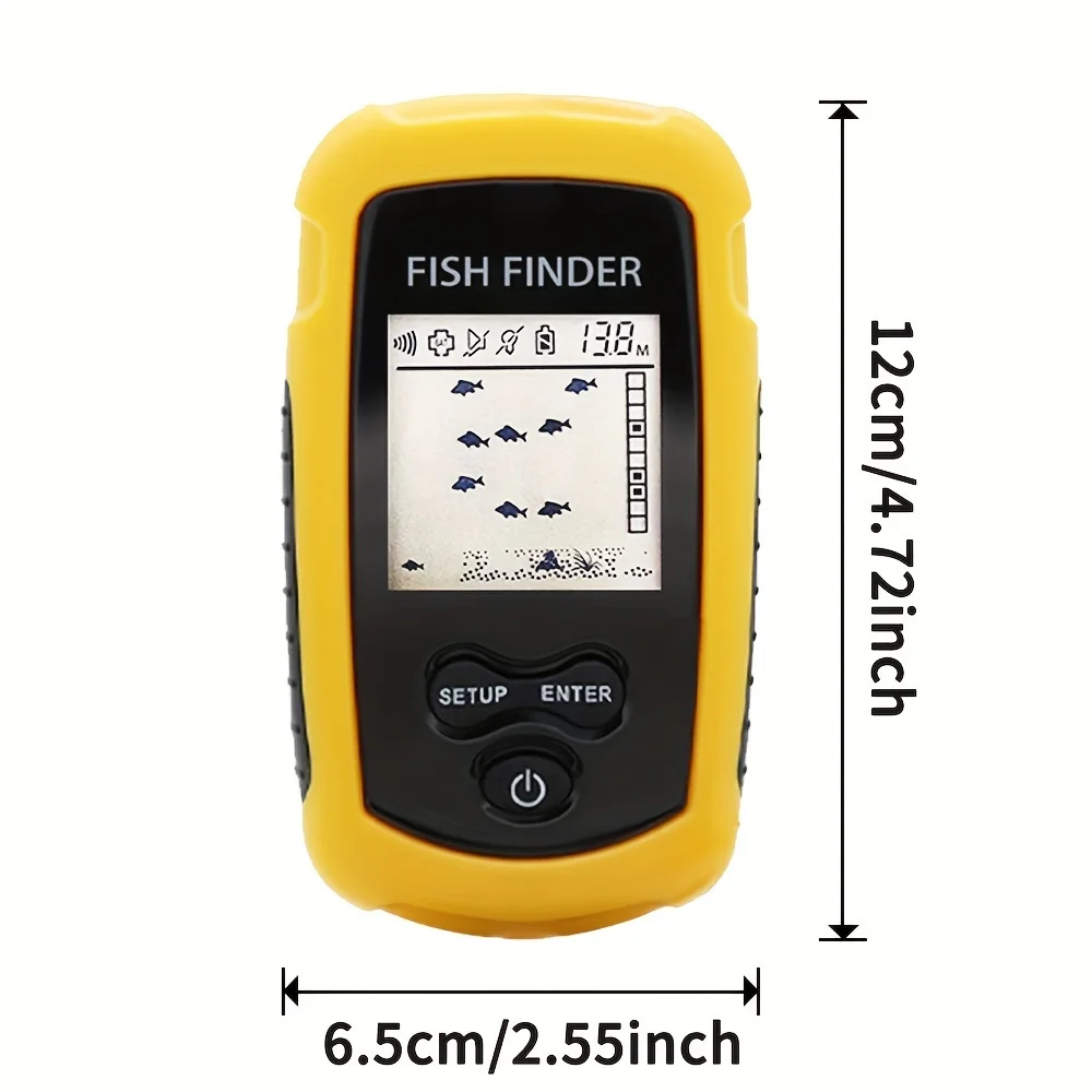 Smart Fish Finder-Instant Alarm Sonar System with Durable Transducer for Exciting Freshwater & Saltwater Fishing Expeditions
