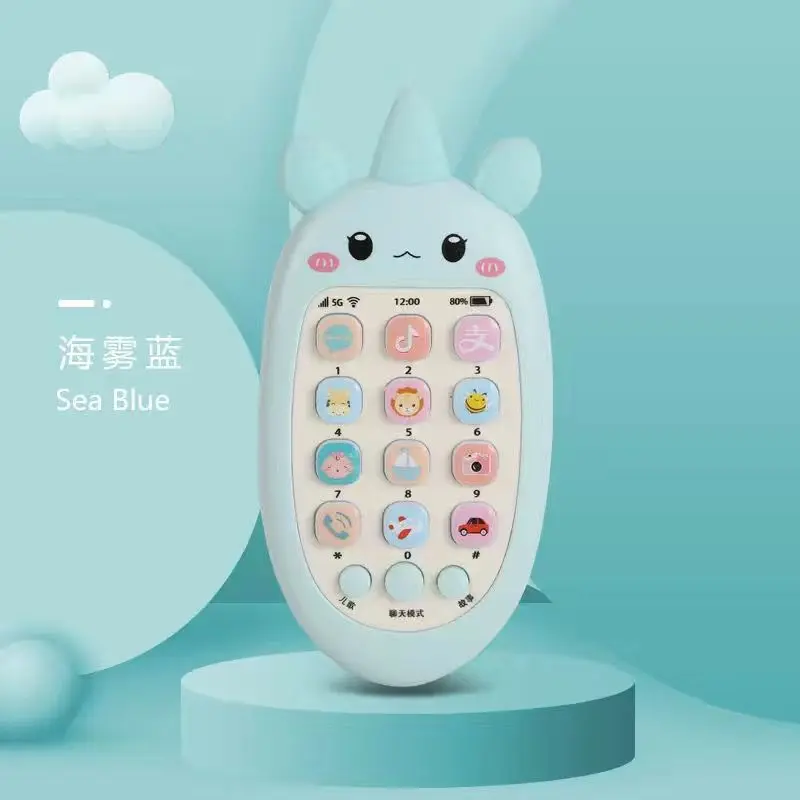 Baby Telephone Music Toy Sound Machine Kids Infant Early Educational Mobile Phone Gift 4