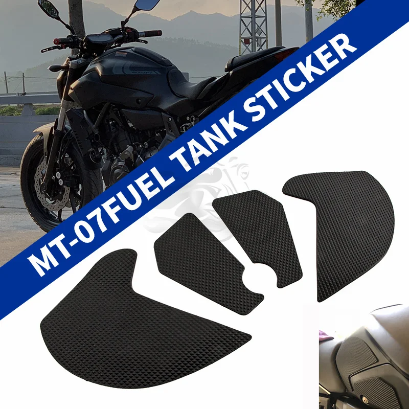 

Fit For 2018 - 2022 Yamaha MT07 MT-07 Anti slip Tank Pad Sticker Side Pad Traction Knee Grip Protector MT 07 2019 2020 2021