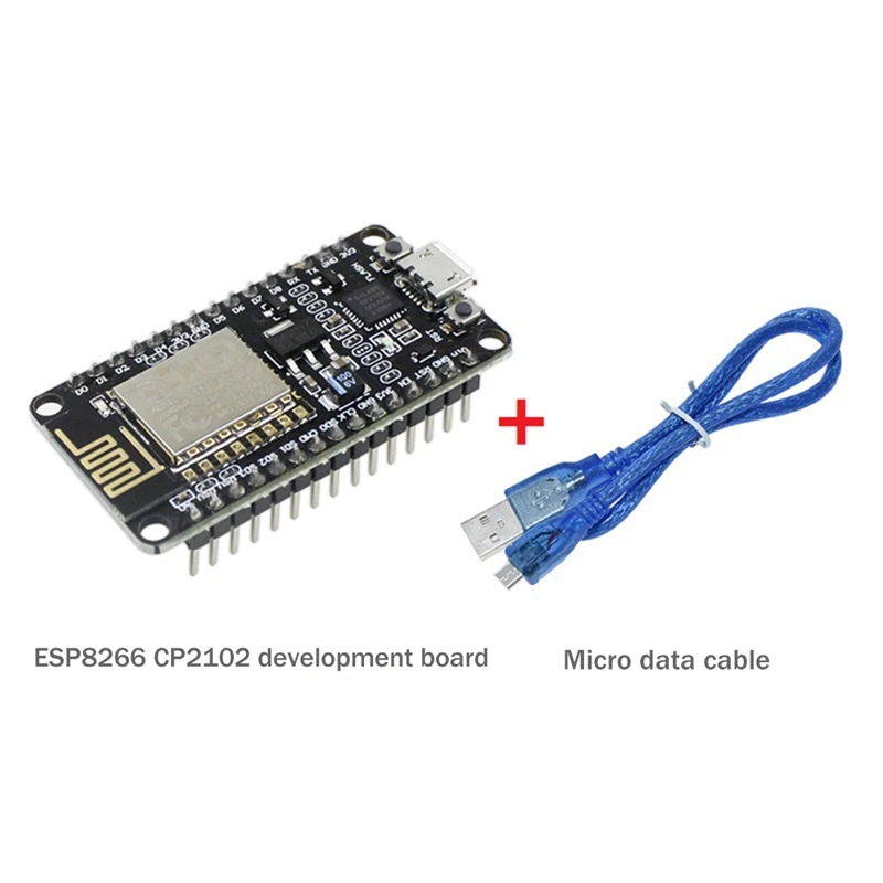 

ESP8266 CP2102 Black Development Board +USB Cable ESP-12E MCU ESP8266 Nodecu Lua V3 Internet Of Things WIFI Development Board