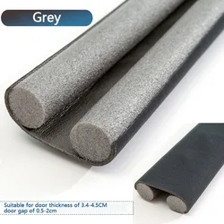 Windproof Soundproof Door & Window Seal Strip - Dust & Heat Resistant (Grey)