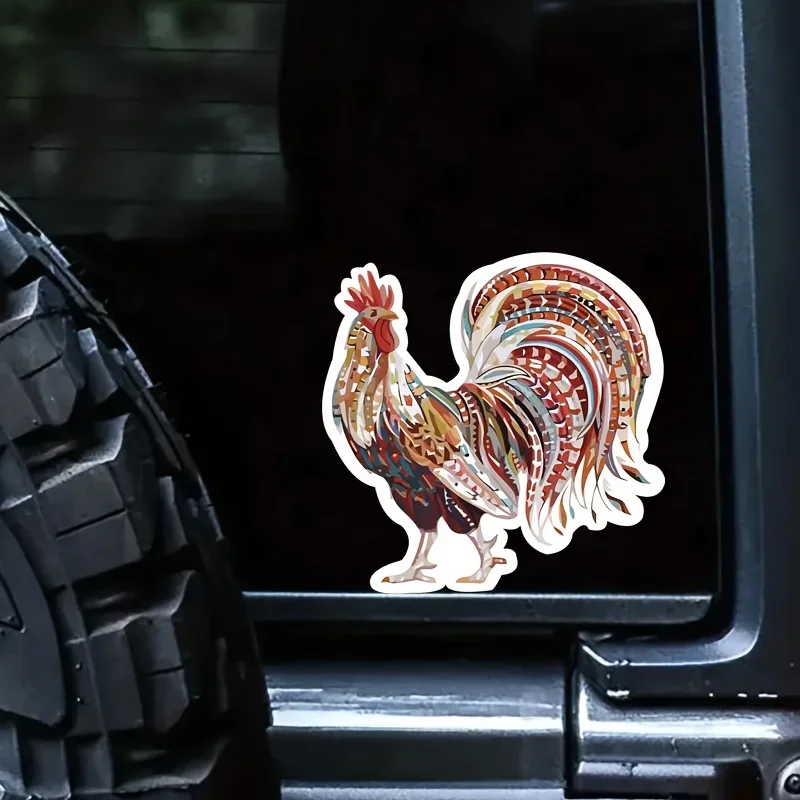 

Автомобильные Маскировочные знаки, автомобильная наклейка, петух, красочная Водонепроницаемая Виниловая наклейка для CarsWindowsLaptops и других автомобильных маскировочных наклеек