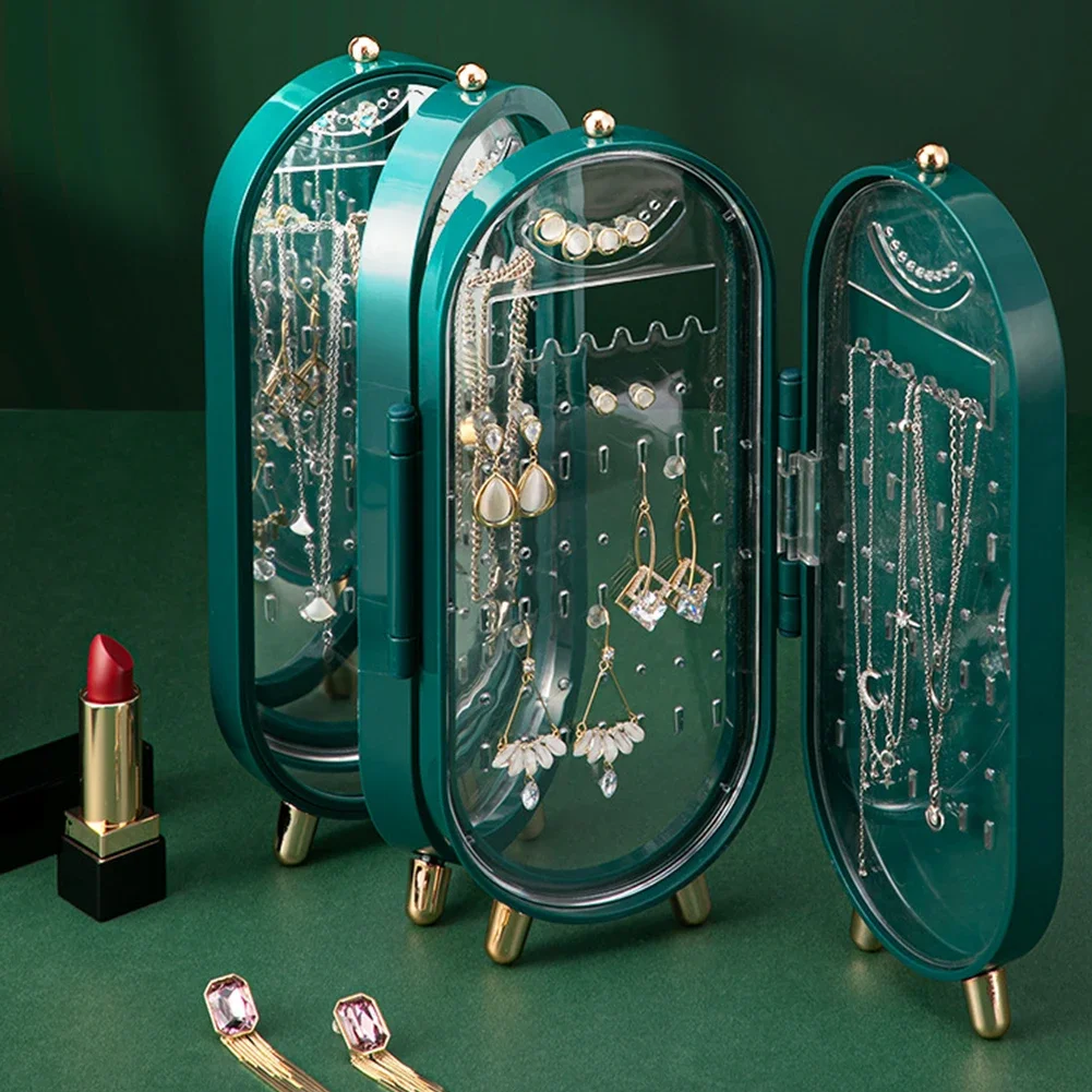 

Multi layered necklace jewelry box saves space display bracelet jewelry box