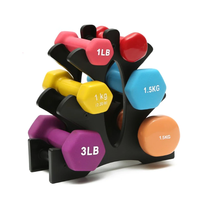 3-Tier Dumbbell Storage Rack Stand Home Office Gym Dumbell Weight Rack