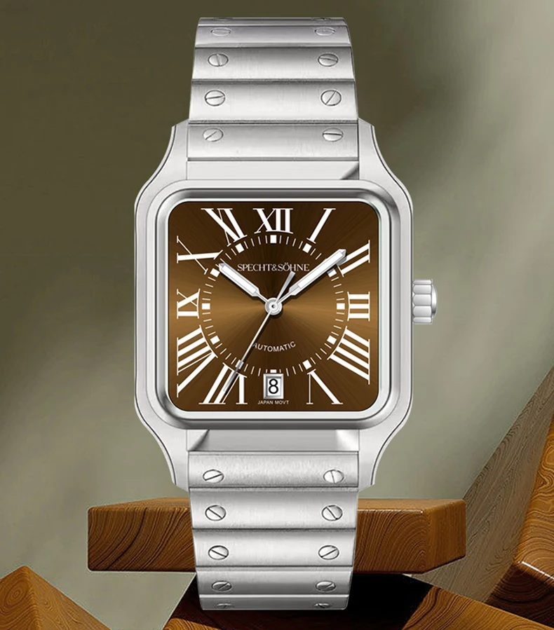 Specht Söhne New Arrivals Men Watch Sapphire Crystal PVD Gold