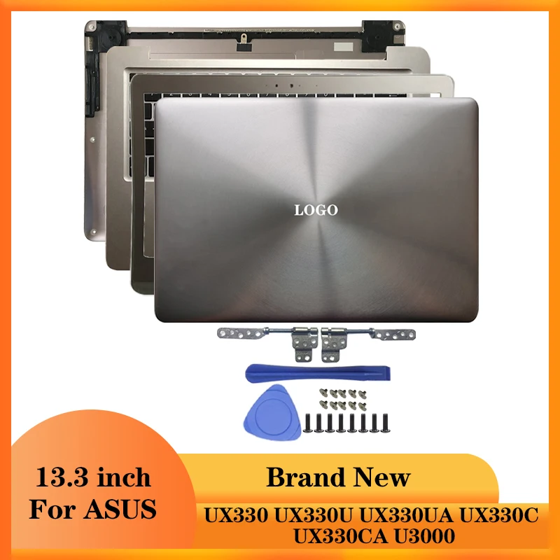 NEW For ASUS ZenBook UX330 UX330U UX330UA UX330C UX330CA U3000 Laptop LCD Back Cover Front Bezel Hinges Palmrest Bottom Case