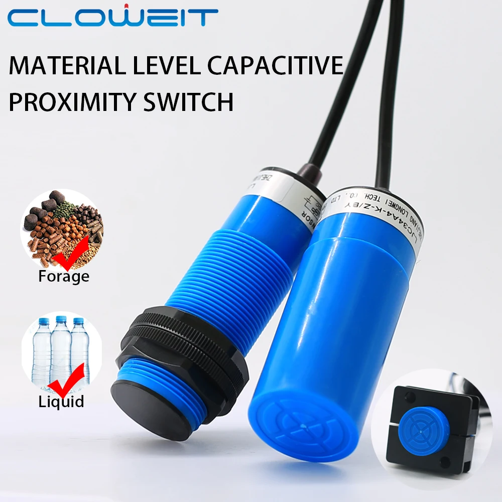 Cloweit-1-25mm-M30-M34-Capacitive-Proximity-Sensor-Switches-Plastic ...