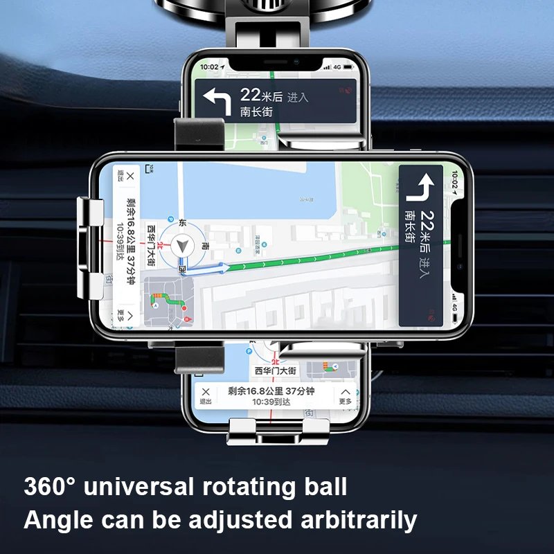 Plastic Car Phone Mount with 360 Rotation and Suction Cup