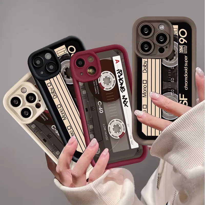 Retro Cassette Tape Design Phone Case Cover