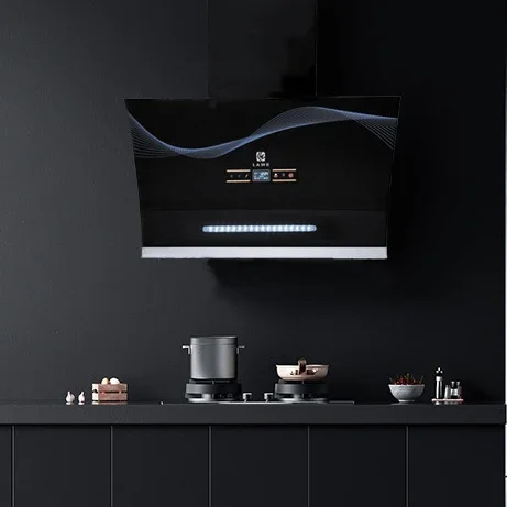 Professional Wall Mounted Smart Range Hood 60cm Extractor Hood with Convertible Stainless Steel Filter Control Kitchen