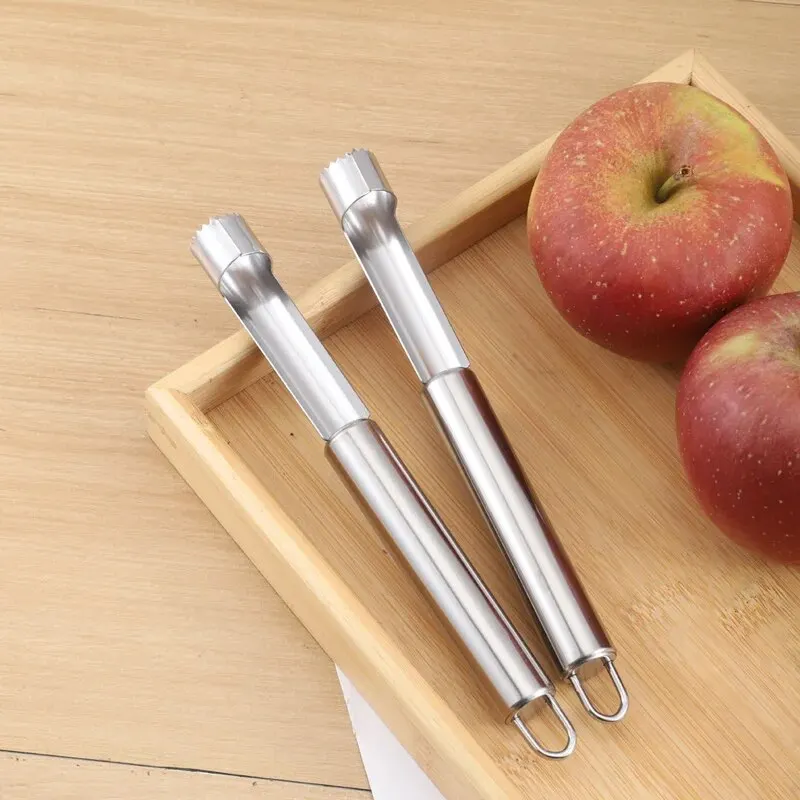 Stainless Steel Apple Corer Home Vegetable Tool Apples Pear Seed Remover Cutter Kitchen Gadgets Red Dates Corers Twist Fruit Core Remove Pit