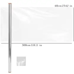 Electrostatic Transparent Protective Wall Film Stickers - Anti - dirty, Scratch - resistant, Waterproof Kitchen Decor - 3M-(1roll) (Clear)