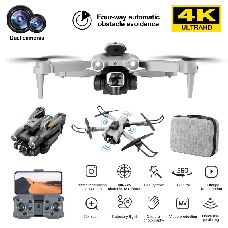 

RC Foldable Quadcopter FPV Avoidance New Drone With Professional Dual Camera With Wide Angle HD 4K Dron K9