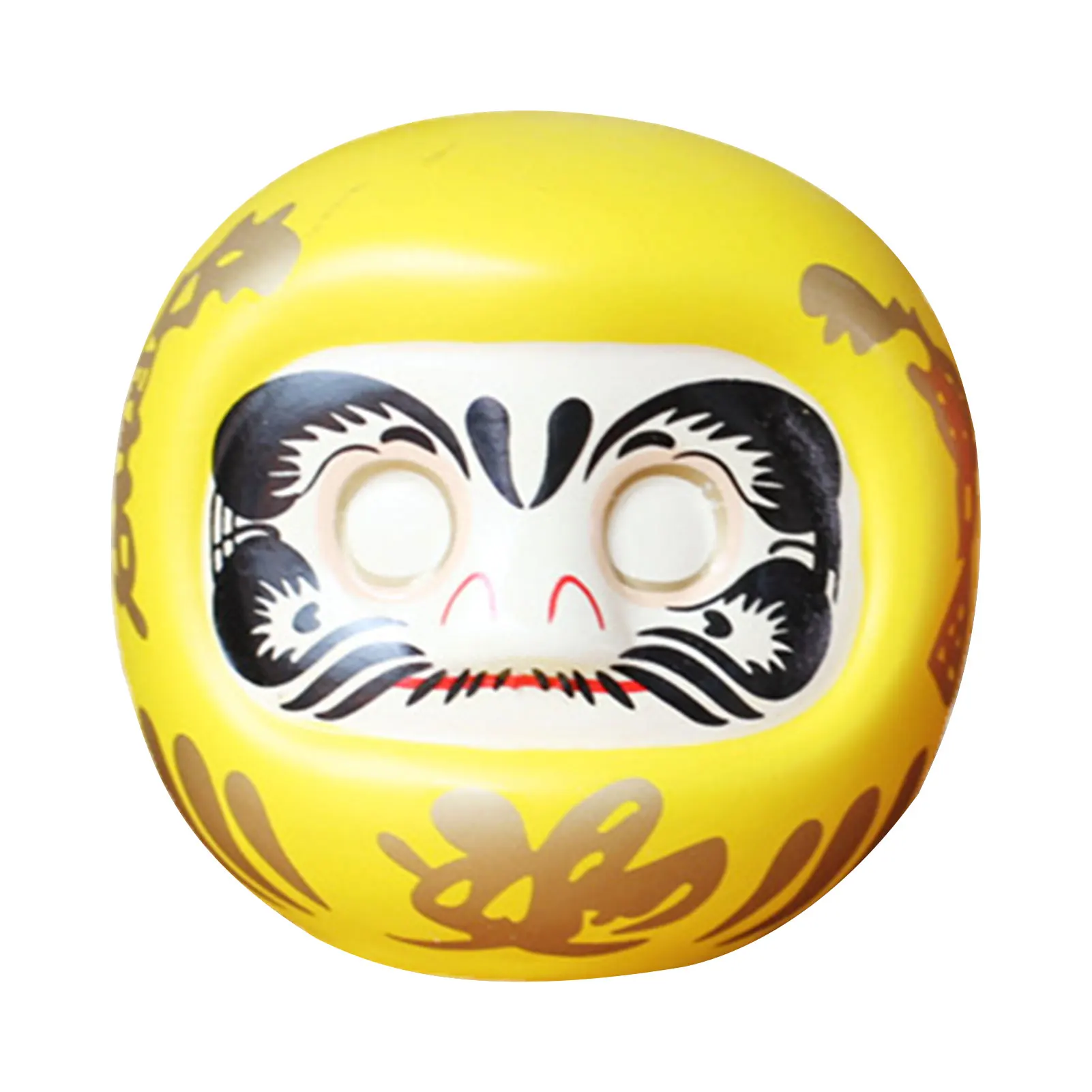 Jaune - Tirelire japonaise en céramique Daruma Butter, ornement de