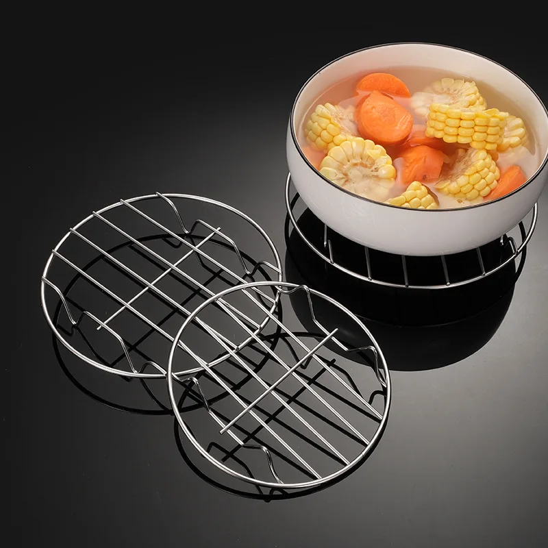 Steamer Rack steamer rack 1Pcs Stainless Steel Multifunction Pot Steaming Tray Dumplings Eggs Grill Stand Kitchen Tableware Cooking Utensils
