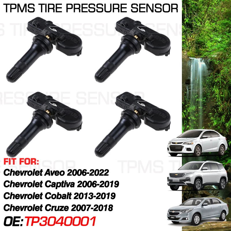 

Датчик давления в шинах для Chevy Aveo 2006-2022 Chevy Captiva 2006-2019 Cruze 2008-2018 Cobalt 2013-2019 433 МГц TP3040001