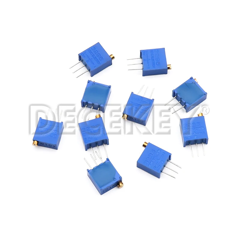 Multiturn Potentiometer 3296W Precision Adjustable Resistance 1K 2K 5K 10K 100K 103 100R 10PCS
