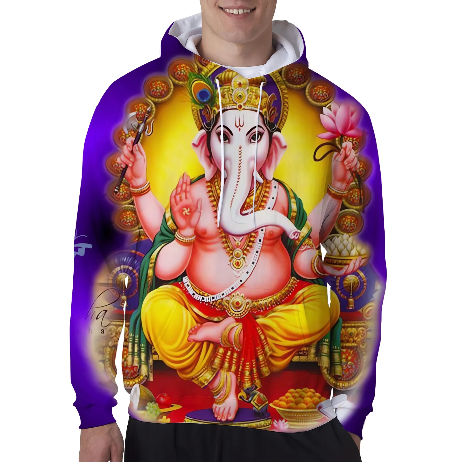 

HX Ganesha спортивный костюм Индийский Бог Мода 3D Печатный жилет футболки толстовки наборы мужская женская одежда костюмы Прямая поставка
