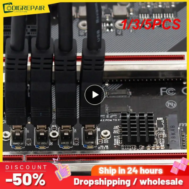 

1/3/5 шт., Райзер-карта M.2 NVME на USB3.IE X16