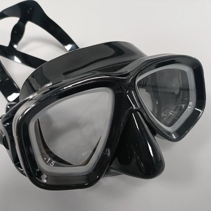 Customize Prescription Snorkeling Mask Gear Tempered Glass Corrective Swimming Mask Set with Dry Tube Diopter From -1.0 to -7.0 4