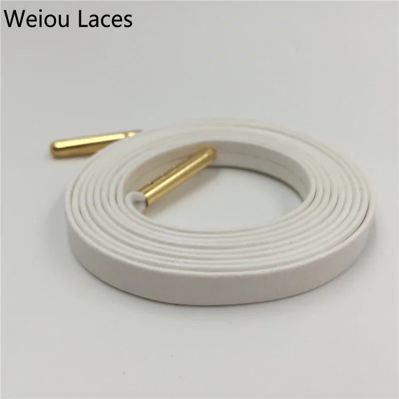 Official Weiou Luxury Goatskin Soft Leather Flat Bootlaces Customized Sneakers Shoe Laces Designer SheepSkin Shoelaces 130cm/51
