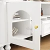 Entertainment Center Wall Unit with Bookshelves for TVs , Stable & Durable Multifunctional TV Stand Media Console Table 5