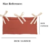 Baby Crib Organizer Cot Caddy Bed Storage Bag 2 Pockets Bedside Hanging Diaper Nursery Organizer for Diapers Toys Clothing 4