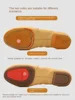 Drawstring-free Women Elastic Band Children Canvas Upper Soft Leather Sole Ballet Dance Shoes 1cm Heel  Ourdoor Wear Jazz Shoes 4