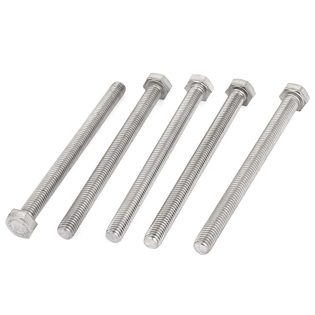 

M8 x 100mm A2 Stainless Steel Fully Threaded Hex Head Screw Bolt 5 Pcs