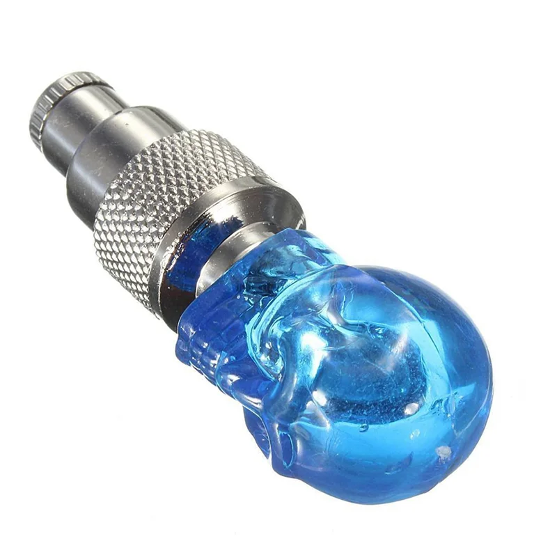 Y67A-3X LED Light Valve Cap Spoke Light For Bicycle Auto Bike Rim Tire Blue
