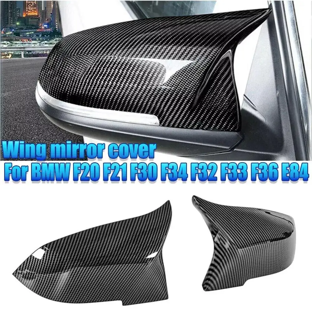 1Pair Car Rearview Mirror Case For BMW Series 1 2 3 4 X Auto Replacement Part Mirror Cover Cap Protector