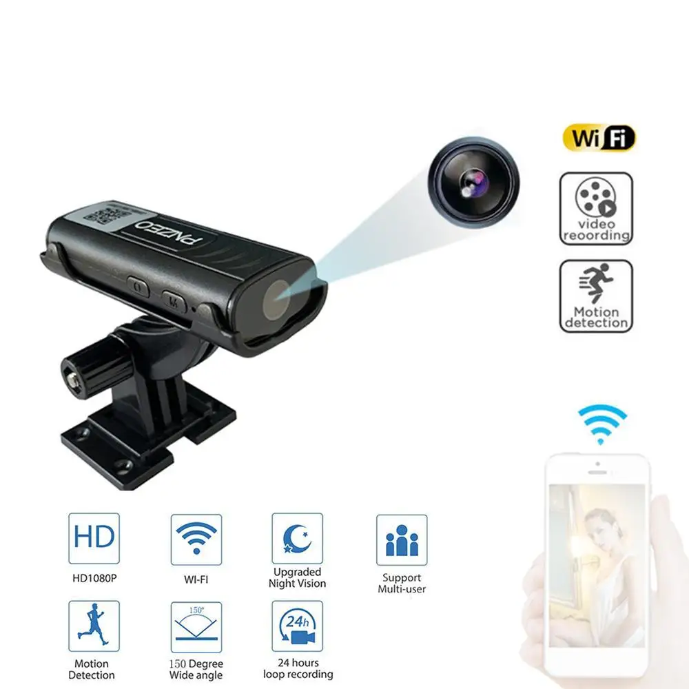 

Wi-Fi мини-камера домашняя умная беспроводная Wi-Fi камера HD удаленный мониторинг безопасности сетевой видеорегистратор