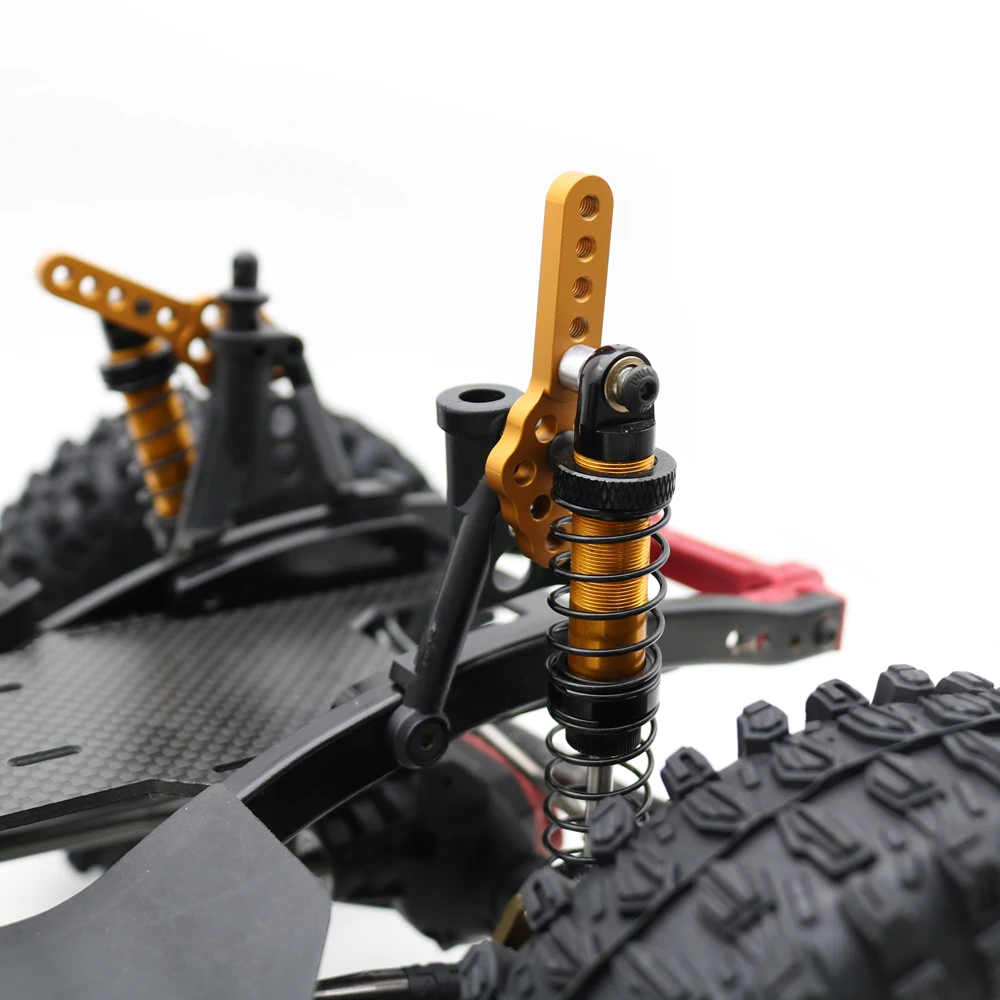 MYHRC Einstellbare Dämpfer aus Aluminiumlegierung, Stoßdämpferhalterung, Mehrfachwinkelständer für 1/10 Axial SCX10 II Rock Crawler 90046 RC-Autoteile – Detail 9