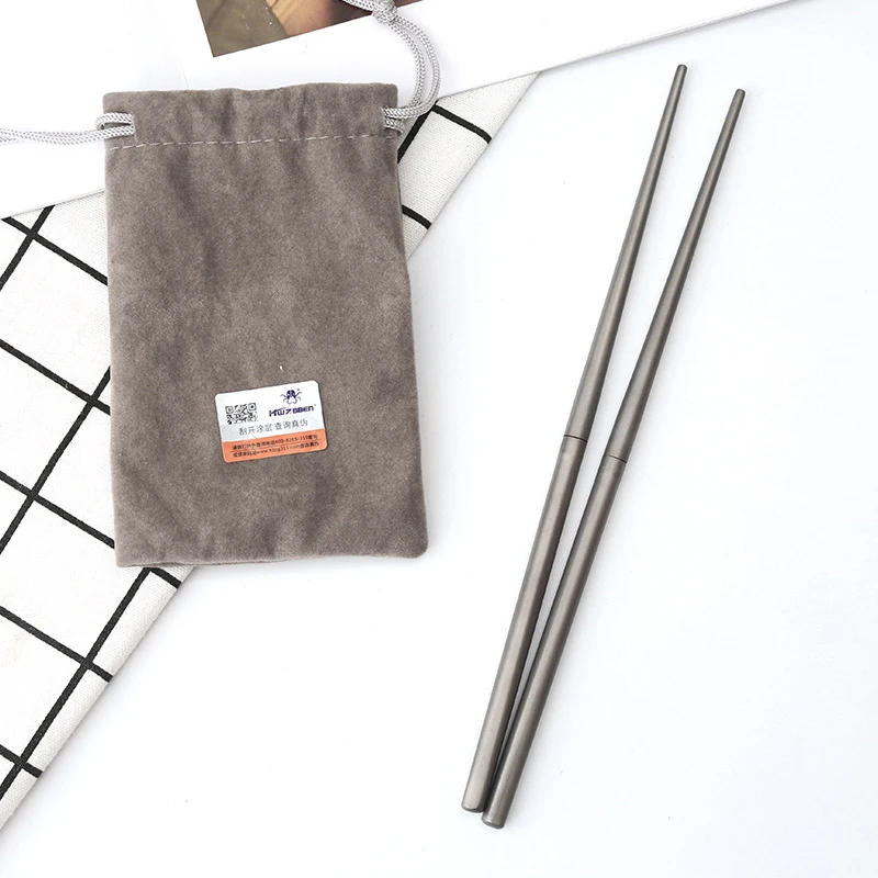 

Outdoor Titanium Chopsticks Removable Foldable Home Camping Supplies Portable Picnic Tableware Hiking Kitchen Utensils Cutlery
