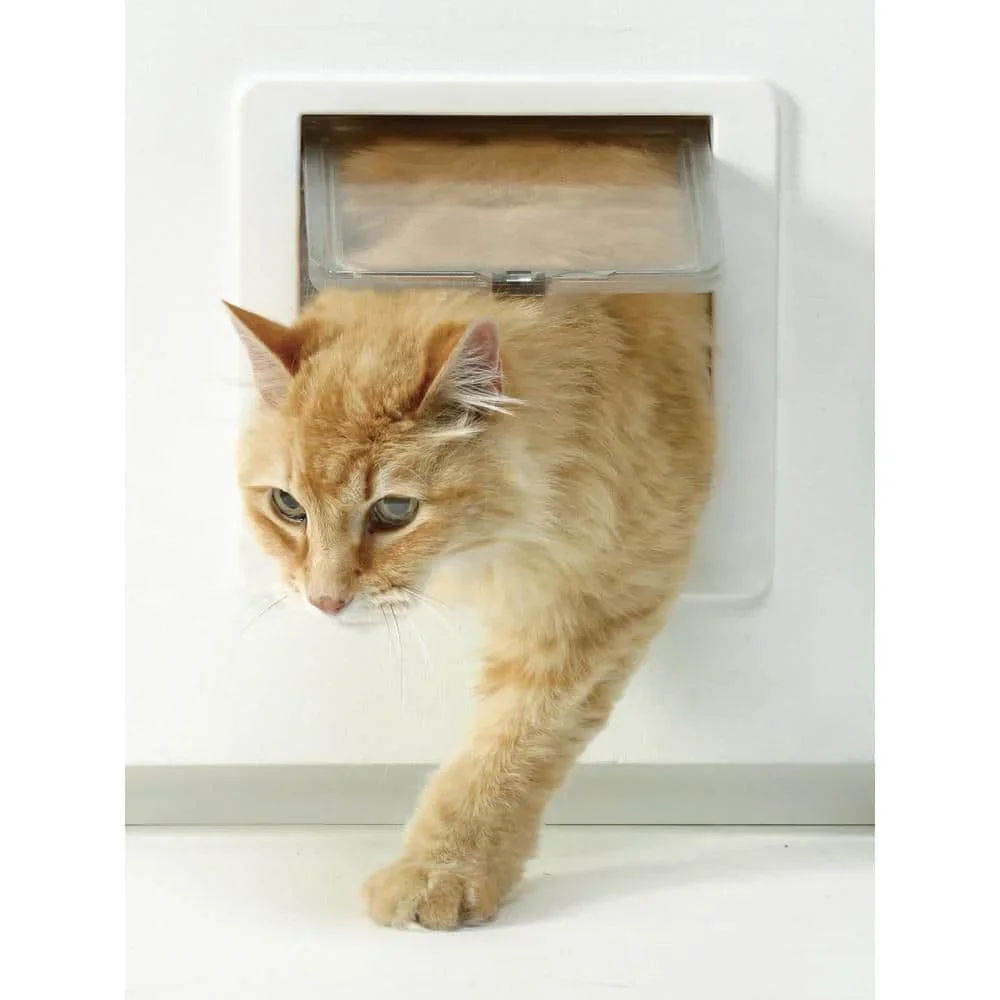 US 7.5 x 10.5 Large Chubby Kat Pet Door with Rigid Flap