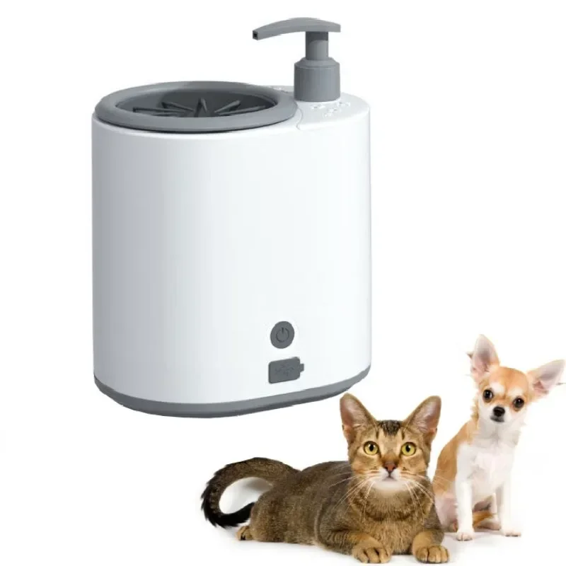 

Автоматическая Электрическая Мойка для ног домашних животных, чашка для мытья собачьих лап, зарядка через USB, сверхдлительный Срок службы батареи, силиконовый очиститель, щетка для ухода