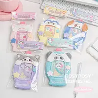MINKYS Kawaii Fluffy Cat Puppy 3 inch Kpop Photocard Holder Photo Card Holder Bag Pendant School Stationery 1
