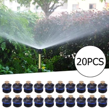 

20pcs Plastic Watering Irrigation Automatic Water Atomizing Nozzles Tool Garden Lawn Mist Spray Head Refraction Emitter Dripper