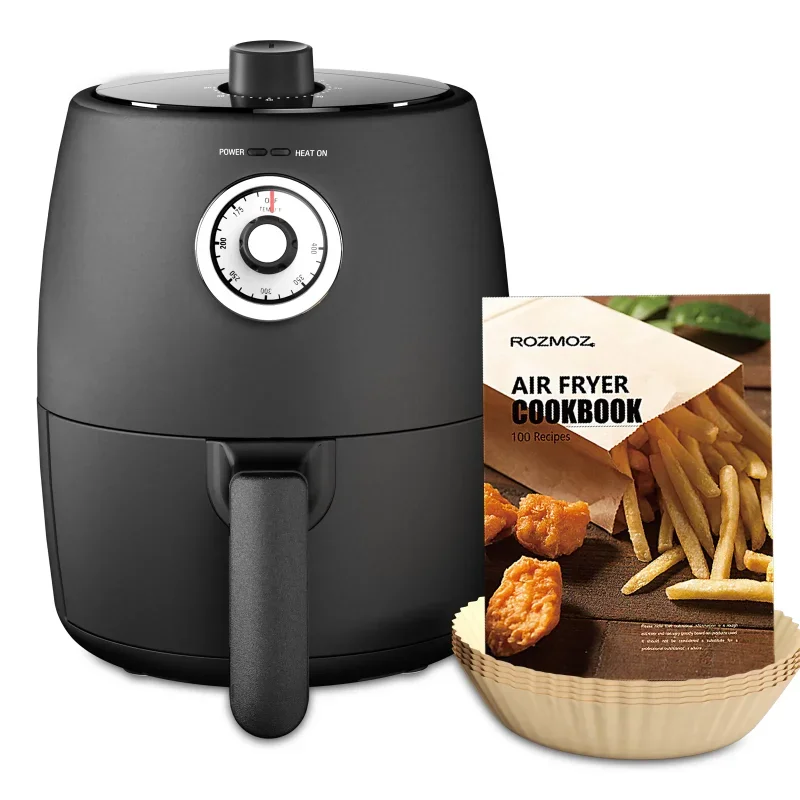 

Moosoo Air Fryer 2 Quart, Small Compact Air Fryer, with Adjustable Temp Control air fryers kitchen accessories