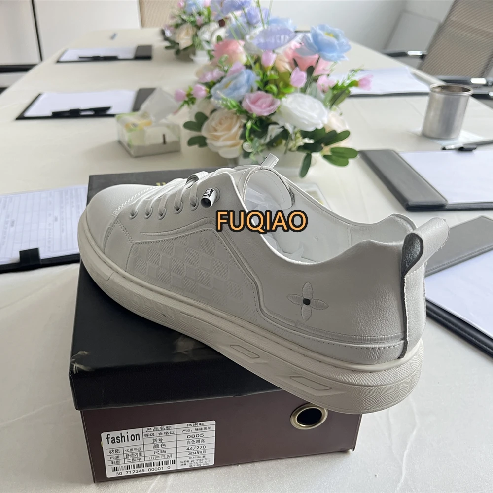 Echtes Leder Höhe Zunehmende Männer Schuhe Italienische Designer Casual Schuhe Outdoor SkateBoard Wohnungen Lift Turnschuhe Aufzug Sport – Detail 5