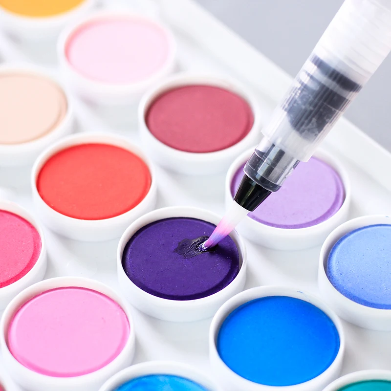 Simbalion WCC 16/36 colors Solid Watercolor Paint Beginner use Watercolor Cakes