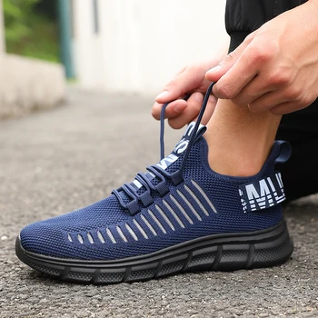 2025 أحذية الجري الرجالية شبكة تنفس للصيف أحذية رياضية خارجية خفيفة الوزن أحذية رياضية للرجال أحذية التدريب الرياضية 3